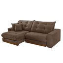 Ver imagem 7 de Sofá Duque Dois Módulos de 90cm B25cm Meu Sofá Online B016 Veludo Marrom