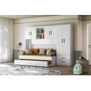 Ver imagem 1 de Jogo de Quarto Infantil Ônix Branco/nature - Peternella