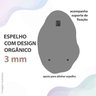 Espelho Orgânico Lapidado Decorativo 90x60 com Suporte - 7