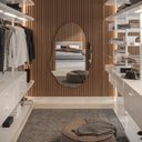 Ver imagem 4 de Espelho Orgânico Lapidado Decorativo 90x60 com Suporte