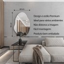 Ver imagem 5 de Espelho Orgânico Lapidado Decorativo 90x60 com Suporte