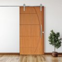 Ver imagem 1 de Porta Correr 6 Trilhos Soft Aparente Puxador Tubo 60cm 72x210cm Belíssima Rodam Abertura Esquerda Branco