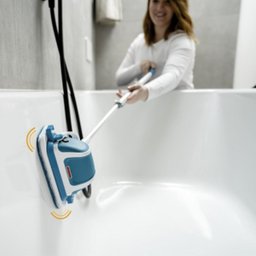 Escova Limpeza Eletrica 2 Em 1 Sem Fio Cabo Retratil Limpa Poli Esfrega Vidros Janela Chao Ceramica  - 6