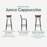 Kit 4 Bancos para Bancada Banqueta Alta Cappuccino Balcão Cozinha Bistrô Área Gourmet Churrasqueira - 3