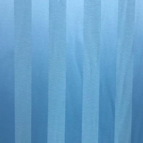 Toalha de Mesa Redonda em Jacquard Listrado Azul Bebê - 2,80m