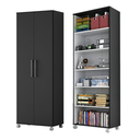 Ver imagem 4 de Armário de Escritório Manuela 2 Portas 5 Prateleiras 1,80m