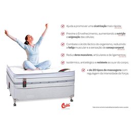 Colchão King Castor Magnético c/Vibro Massagem Infravermelho Longo Terapêutico Niponpedic Molas - 5