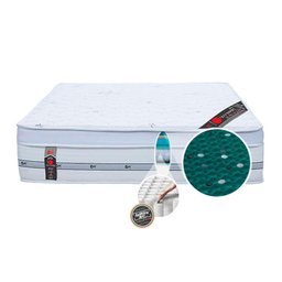 Colchão King Castor Magnético c/Vibro Massagem Infravermelho Longo Terapêutico Niponpedic Molas - 6