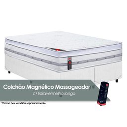 Colchão King Castor Magnético c/Vibro Massagem Infravermelho Longo Terapêutico Niponpedic Molas - 1