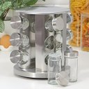 Ver imagem 5 de Conjunto Porta Temperos com Suporte Inox e 12 Potes de Vidro