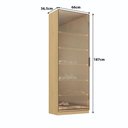 Ver imagem 3 de Sapateira Vertical Porta Reflecta 0,66m x 1,87m com Iluminação em LED 100% MDF Cor:Olmo