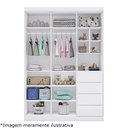 Ver imagem 5 de Guarda Roupa e Cômoda Infantil Eloá Branco Phoenix Baby