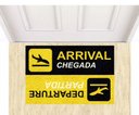 Ver imagem 2 de Tapete Para Porta de Apartamento Viajante, Departure 60x40cm Amarelo