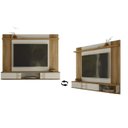 Ver imagem 2 de Painel Suspenso Denver Detalhes Ripado para Tv's até 70 Polegadas Off White/nature - Peternella