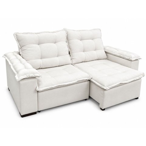 Conj Estofado Slim 2,25 Luxo (Linho Bege Claro)