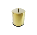 Ver imagem 2 de Kit Dourado Lixeira Dourada 3l e Suporte com Escova Sanitária Fineza