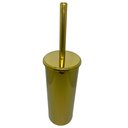 Ver imagem 5 de Kit Dourado Lixeira Dourada 3l e Suporte com Escova Sanitária Fineza