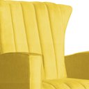 Ver imagem 4 de Poltrona Decorativa Melinda Balanço Vovo Suede Amarelo - Fm