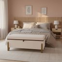 Ver imagem 1 de Puff Recamier Baú Versallies 150 Cm para Sala Quarto Bouclé