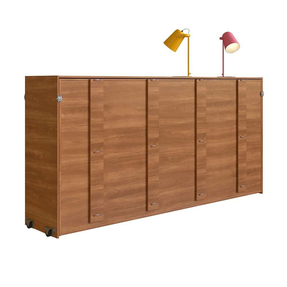 Cama Dupla Montessori Articulável Solteiro Nogal com 2 Colchões Phoenix Art In Móveis - 3