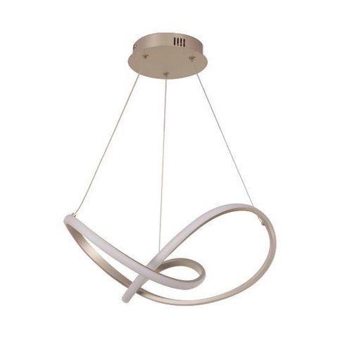 Pendente Nitrolux Lp-031n 41x39cm Niquel 24w 3000k