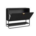 Ver imagem 4 de Sapateira Luna 1 Porta 1 Prateleira Nero/preto 93x75cm