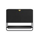 Ver imagem 3 de Sapateira Luna 1 Porta 1 Prateleira Nero/preto 93x75cm