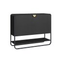 Ver imagem 2 de Sapateira Luna 1 Porta 1 Prateleira Nero/preto 93x75cm