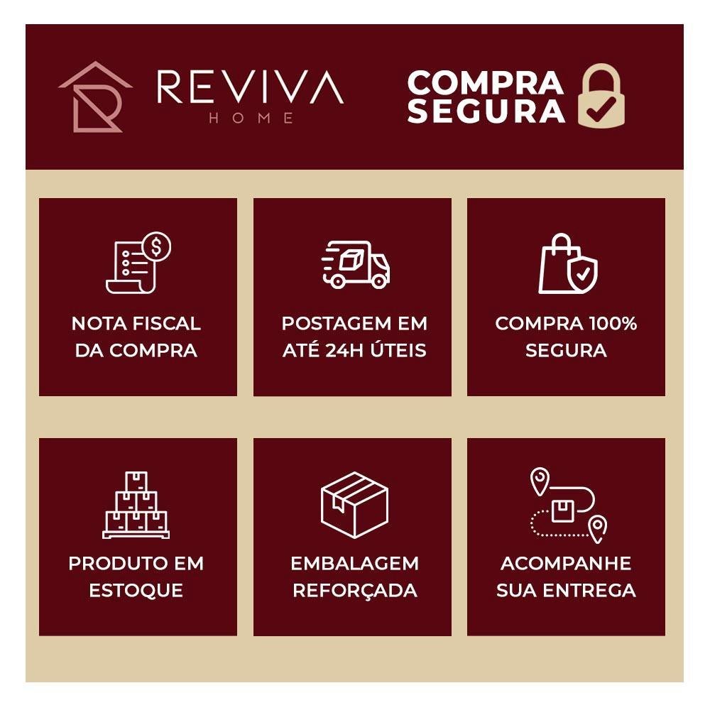 Travessa Retangular em Cerâmica Ramos Azul e Branco 25cm - 6