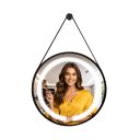 Ver imagem 2 de Espelho Redondo Adnet Iluminado 60cm Led 3000k Preto Alça Preta