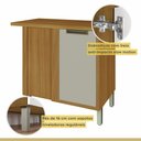 Ver imagem 6 de Balcão de Canto para Cozinha 1 Porta Imperatriz Nesher Móveis Freijó-off White