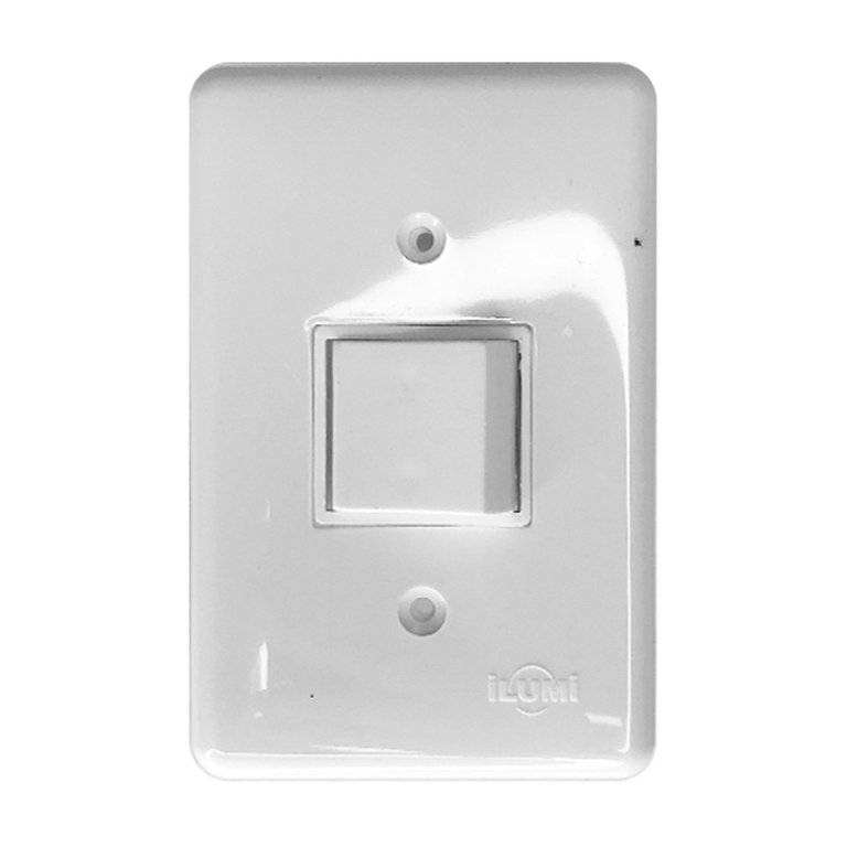 Interruptor Intermediário 1 Tecla Ilumi 10a 250v Embutir 4x2 (2032):branco