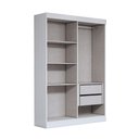 Ver imagem 5 de Guarda-roupa Solteiro Splendore 4 Portas 2 Gavetas 100% Mdf Branco - Panorama Móveis