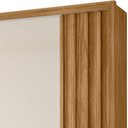 Ver imagem 3 de Guarda Roupa Casal Dhara Espelho 2 Portas de Correr Freijó Off White Moval