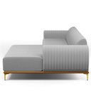 Ver imagem 6 de Sofá 4 Lugares com Chaise Direito Para Sala de Estar Molino 255cm D02 Linho Cinza C-315 - Lyam