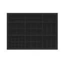 Ver imagem 1 de Porta Joias (l 632mm C 453mm a 45mm) Pj10 Preto Moldplast