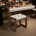 Ver imagem 3 de Pufe Banqueta Baixa Banco Estofado Mdf Luanda Quarto Luxo Fenix:legno