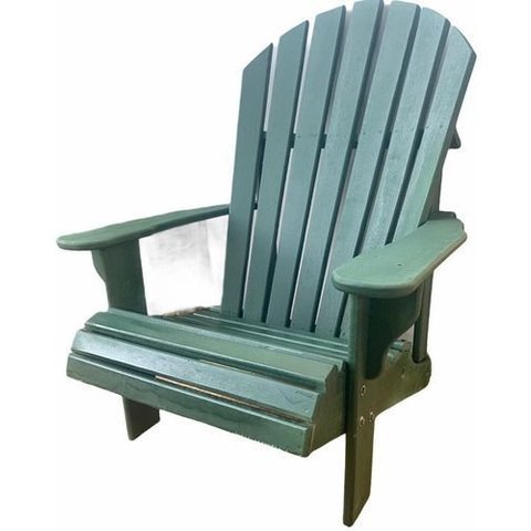 Cadeira de Jardim Cido Neves Adirondack Cn-0003 Verde Escolar com Braços 1 Corpo 30cm X 70cm X 80cm