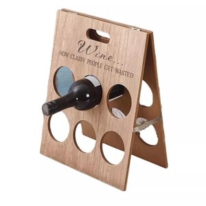 Suporte Premium Bancada Retrátil Adega Vinhos 6 Garrafas