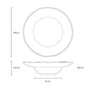 Ver imagem 4 de Prato para Sobremesa Porto Brasil Cerâmica 250ml Preto Matte Orgânico 19cm Mesa Posta