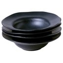 Ver imagem 7 de Prato para Sobremesa Porto Brasil Cerâmica 250ml Preto Matte Orgânico 19cm Mesa Posta