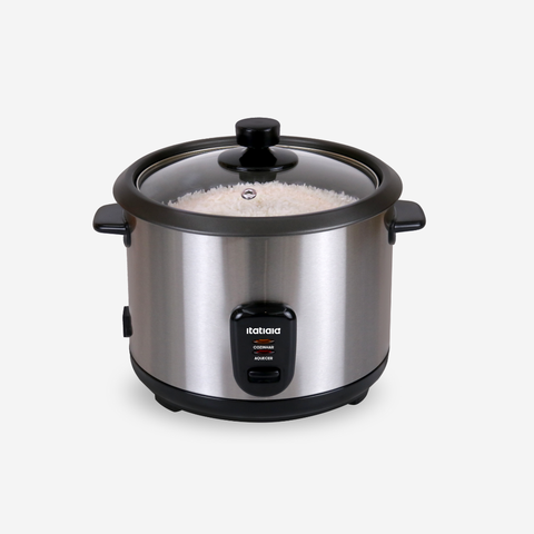 Panela de Arroz Elétrica Midi Itatiaia - 1,5l 127v 500w Inox com Preto