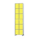 Ver imagem 1 de Armário Roupeiro De Aço 12 Portas Para Vestiário Academia Locker Amarelo