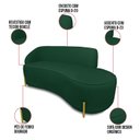 Ver imagem 2 de Sofá 4 Lugares Orgânico 220cm Pé Dourado Morgan Bouclê D03 - D’Rossi