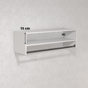 Ver imagem 3 de Arara Suspensa Cabideiro para Roupas com Nicho para Bolsas e Sapatos - 100 X 30 Cm