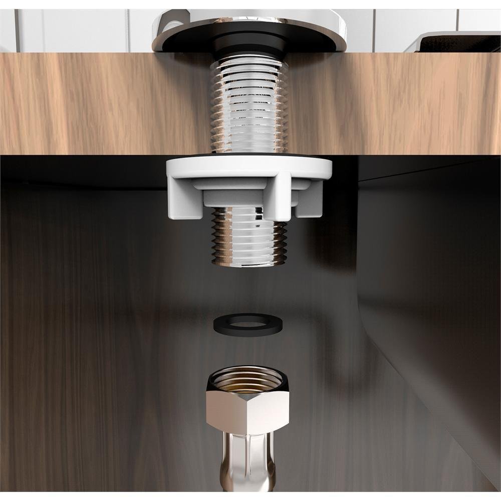 Ligação Flexível Em Inox P/ Instalação De Água 60Cm Cromada - 4