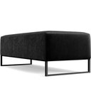 Ver imagem 7 de Kit 02 Puffs Decorativo Sala de Estar Bali W01 Base Ferro 120x50 cm Couríssimo Preto - Lyam Decor