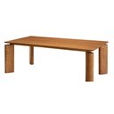 Ver imagem 1 de Mesa Nala 220cm Tampo Laminado Canto Moeda Moderna Mobília