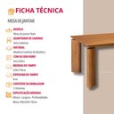 Ver imagem 4 de Mesa Nala 220cm Tampo Laminado Canto Moeda Moderna Mobília