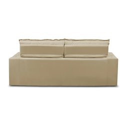 Sofá Retrátil e Reclinável 2 lugares com Molas 1,50m Livia Suede Bege Adonai Estofados - 9